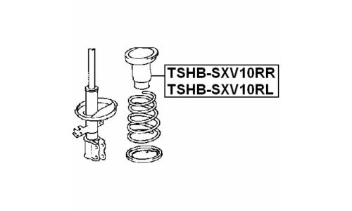 Пыльник амортизатора Febest, арт. TSHB-SXV10RR