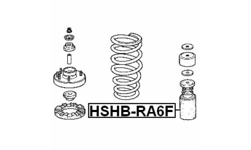Пыльник-отбойник амортизатора Febest, арт. HSHB-RA6F