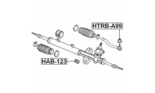 Пыльник рулевого наконечника Febest, арт. HTRB-A99