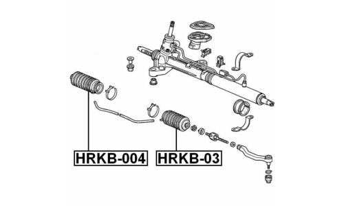 Пыльник рулевой рейки Febest, арт. HRKB-03