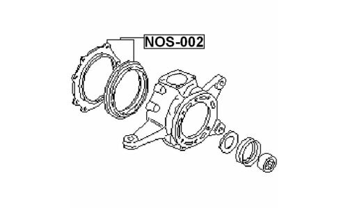 Сальник поворотного кулака Febest, арт. NOS-002