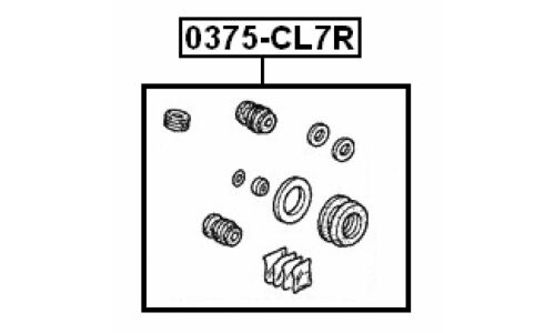 Ремкомплект тормозного суппорта Febest, арт. 0375-CL7R
