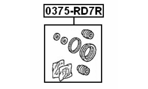 Ремкомплект тормозного суппорта Febest, арт. 0375-RD7R