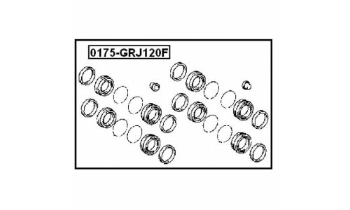 Ремкомплект тормозного суппорта Febest, арт. 0175-GRJ120F