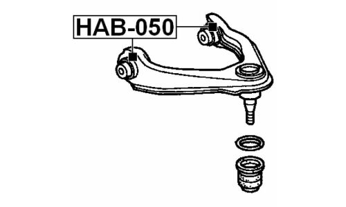 Сайлентблок Febest, арт. HAB-050