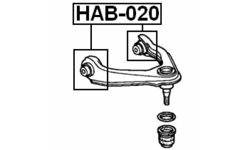 Сайлентблок Febest, арт. HAB-020