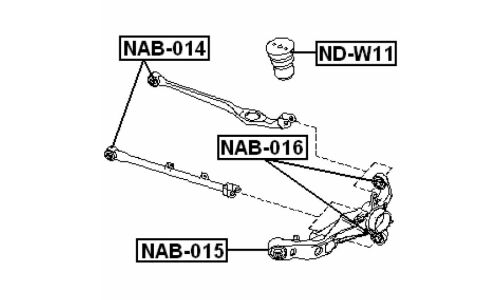 Сайлентблок Febest, арт. NAB-014