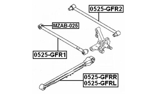 Сайлентблок Febest, арт. MZAB-025