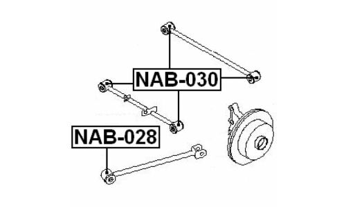 Сайлентблок Febest, арт. NAB-030