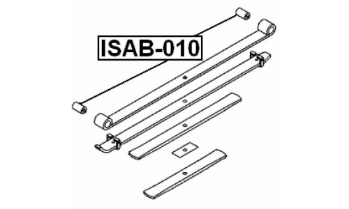 Сайлентблок Febest, арт. ISAB-010