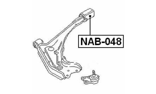 Сайлентблок Febest, арт. NAB-048