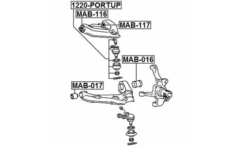 Сайлентблок Febest, арт. MAB-116
