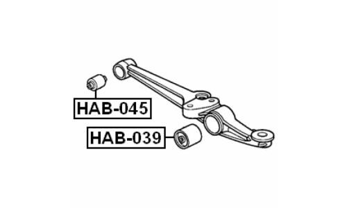 Сайлентблок Febest, арт. HAB-045