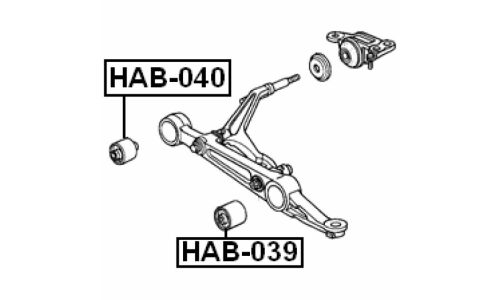 Сайлентблок Febest, арт. HAB-039