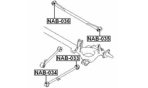 Сайлентблок Febest, арт. NAB-034