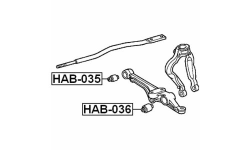 Сайлентблок Febest, арт. HAB-035