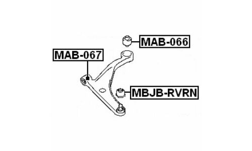 Сайлентблок Febest, арт. MAB-067