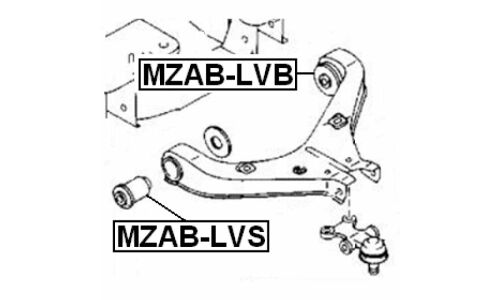 Сайлентблок Febest, арт. MZAB-LVS