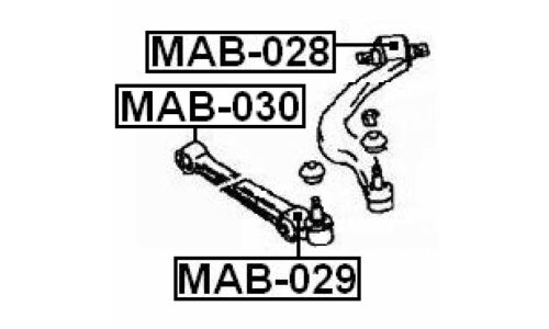 Сайлентблок Febest, арт. MAB-029