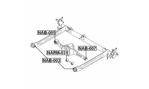Сайлентблок Febest, арт. NAB-005