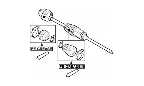 Смазка пластичная Febest C.V.Joint Grease, для наружных ШРУС, водостойкая, стик-пакет 100г, арт. FE-GREASE