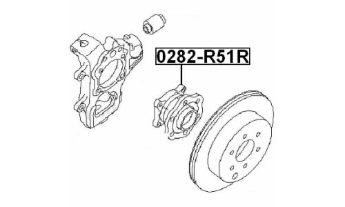 Ступица колеса Febest, арт. 0282-R51R