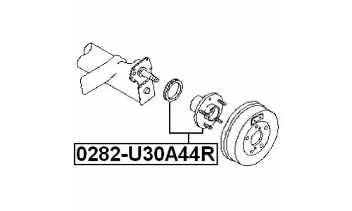 Ступица колеса Febest, арт. 0282-U30A44R