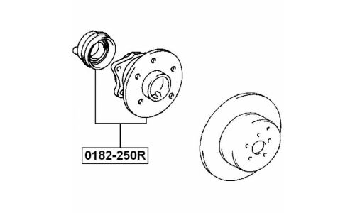 Ступица колеса Febest, арт. 0182-250R