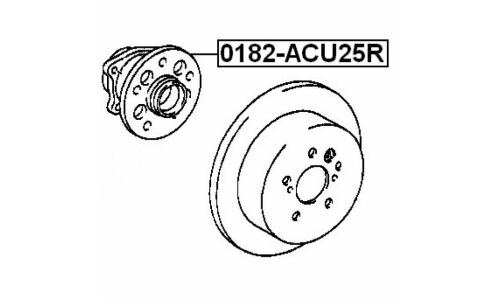 Ступица колеса Febest, арт. 0182-ACU25R