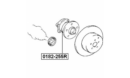 Ступица колеса Febest, арт. 0182-255R