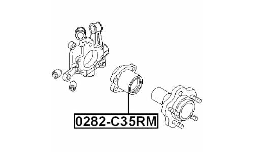 Ступица колеса Febest, арт. 0282-C35RM