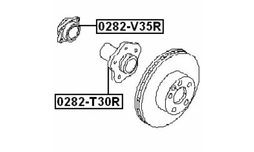 Ступица колеса Febest, арт. 0282-V35R