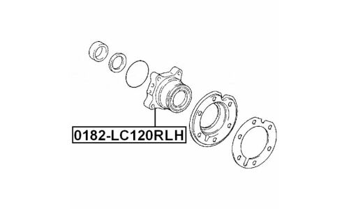 Ступица колеса Febest, арт. 0182-LC120RLH