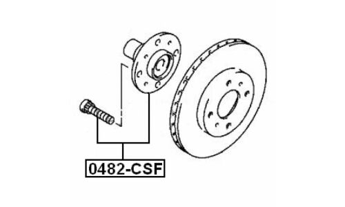 Ступица колеса Febest, арт. 0482-CSF