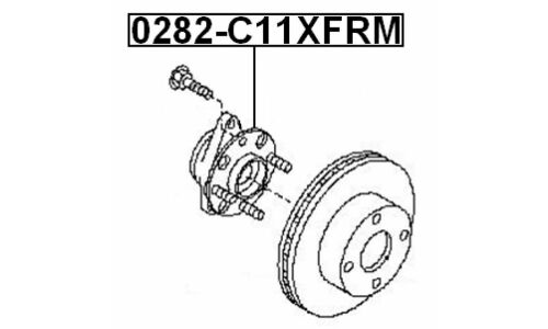 Ступица колеса Febest, передняя, арт. 0282-C11XFRM