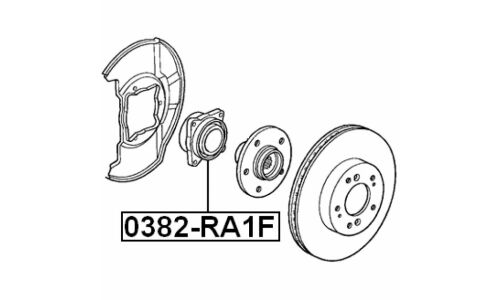 Ступица колеса Febest, арт. 0382-RA1F