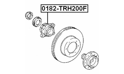 Ступица колеса Febest, арт. 0182-TRH200F