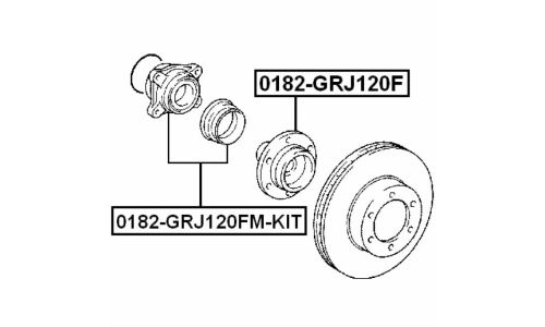 Ступица колеса Febest, арт. 0182-GRJ120FM-KIT