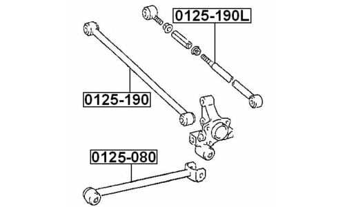 Тяга подвески Febest, арт. 0125-190L