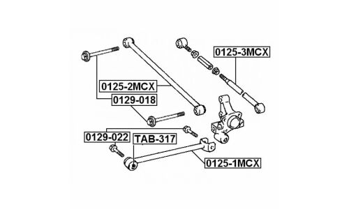 Тяга подвески Febest, арт. 0125-1MCX