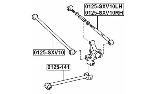 Тяга подвески Febest, арт. 0125-141