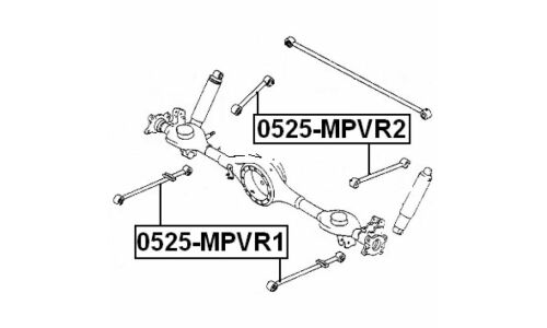 Тяга подвески Febest, арт. 0525-MPVR2