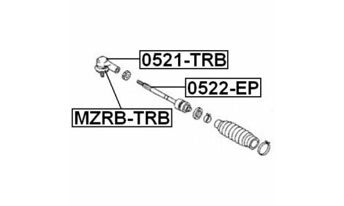Тяга ру | перед прав/лев Febest, арт. 0522-EP