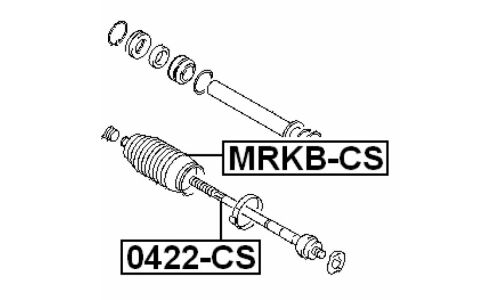 Тяга ру | перед прав/лев Febest, арт. 0422-CS