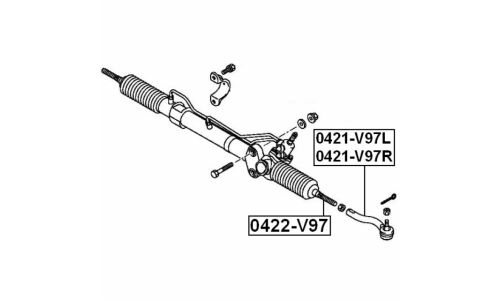Тяга рулевая Febest, арт. 0422-V97