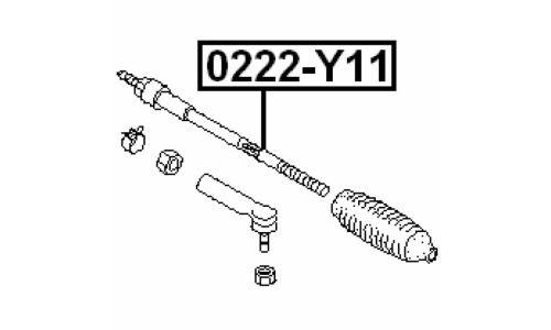 Тяга рулевая Febest, арт. 0222-Y11