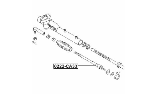 Тяга рулевая Febest, арт. 0222-CA33