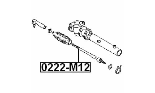 Тяга рулевая Febest, арт. 0222-M12