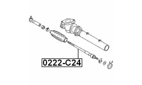 Тяга рулевая Febest, арт. 0222-C24