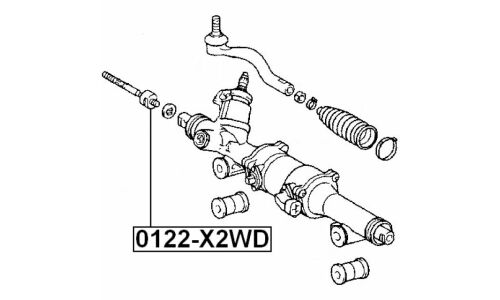 Тяга рулевая Febest, арт. 0122-X2WD